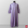 Baju gamis cowok kain halus lengan panjang warna ungu terbaru